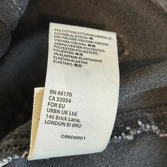 We The Free Free People Just Float On Flare Jeans Washed Black Size 29 - Picture 5 of 7